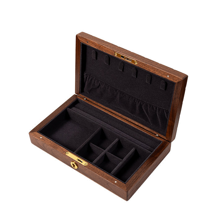 Lunara Chocolate Black Walnut Jewelry Box