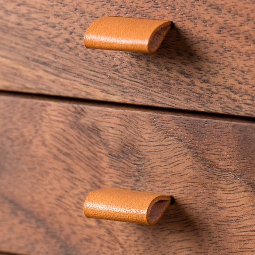Suitcase Solid Wood Jewelry Box with 5 Drawers