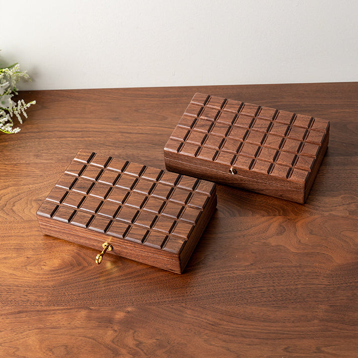 Lunara Chocolate Black Walnut Jewelry Box