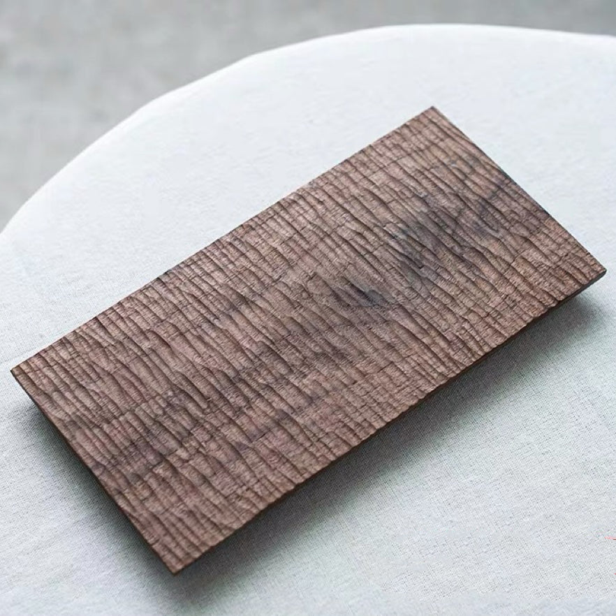 TLine Handcrafted Textured Walnut Tea Tray