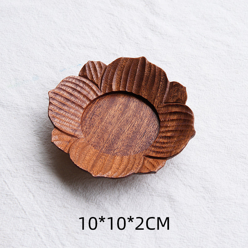Bloom Handcrafted Floral Wooden Tea Coasters