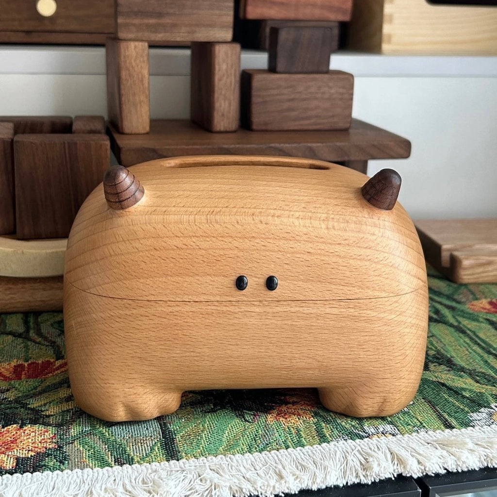 Little Monster Beech Wood Tissue Box