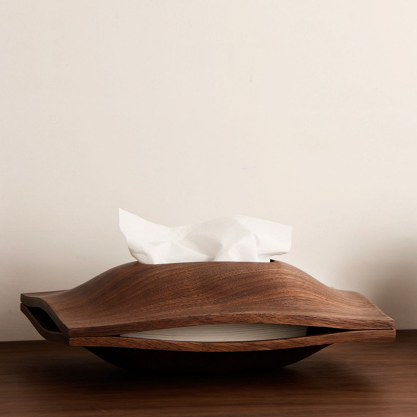 NatureLine Walnut Tissue Box
