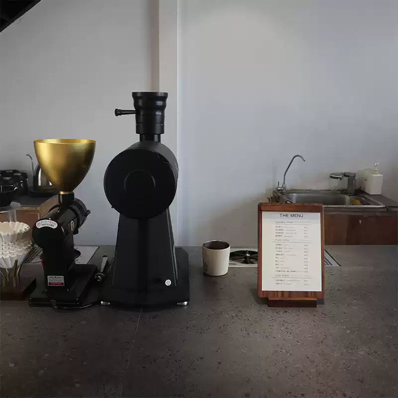 Woodlist Walnut Tabletop Menu Stand