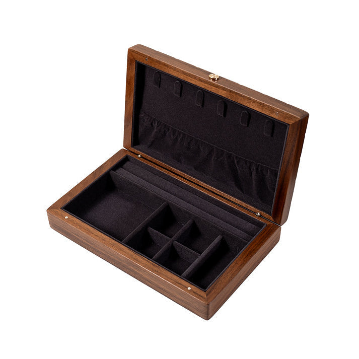 Lunara Chocolate Black Walnut Jewelry Box