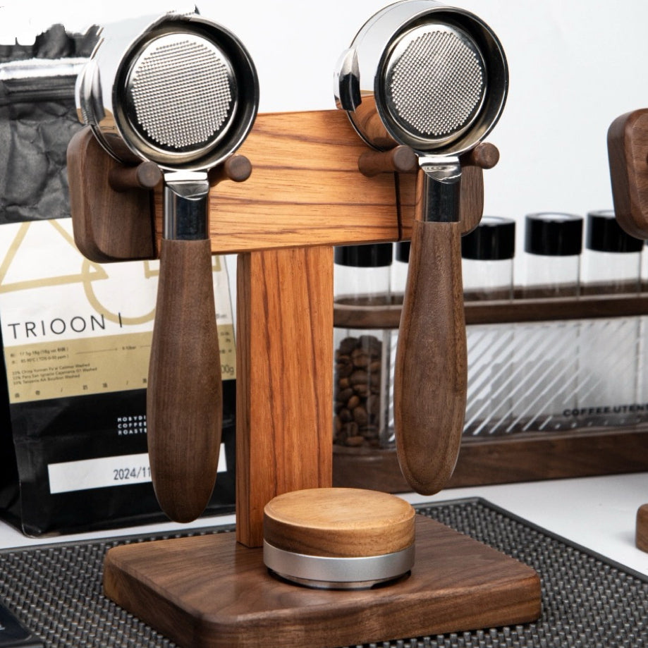 Gason Solid Walnut Coffee Portafilter Stand