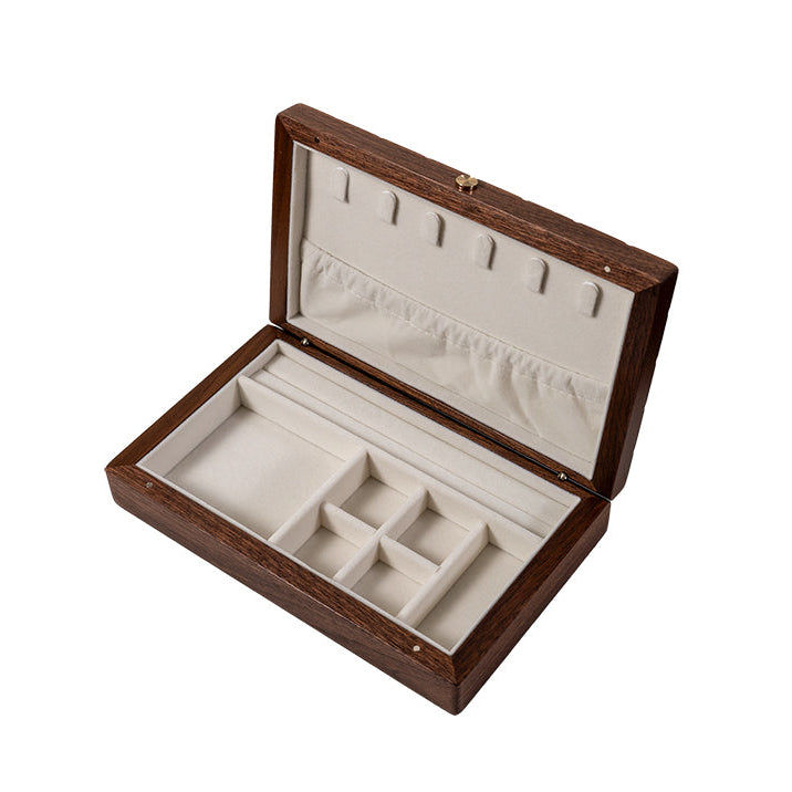 Lunara Chocolate Black Walnut Jewelry Box