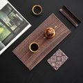 Rishi Textured Walnut Tea Tray