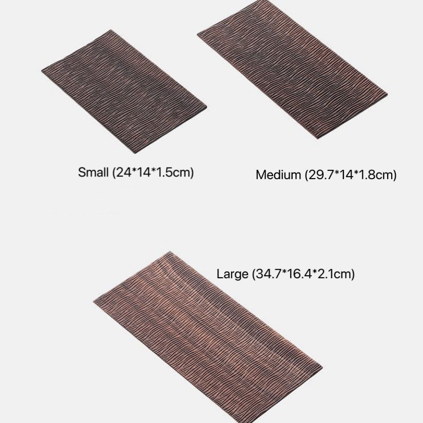 Rishi Textured Walnut Tea Tray