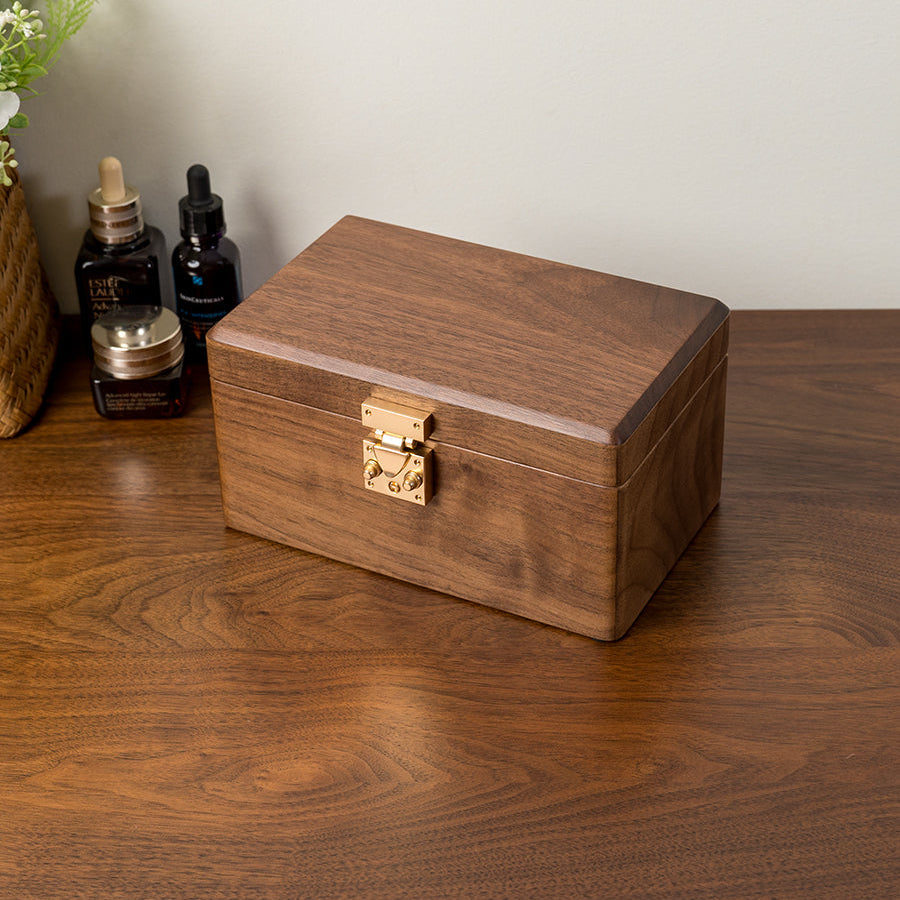 Nova Minimalist Walnut Bangles Jewelry Box