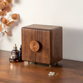 Solaris Walnut Jewelry Organizer with 5 Drawers