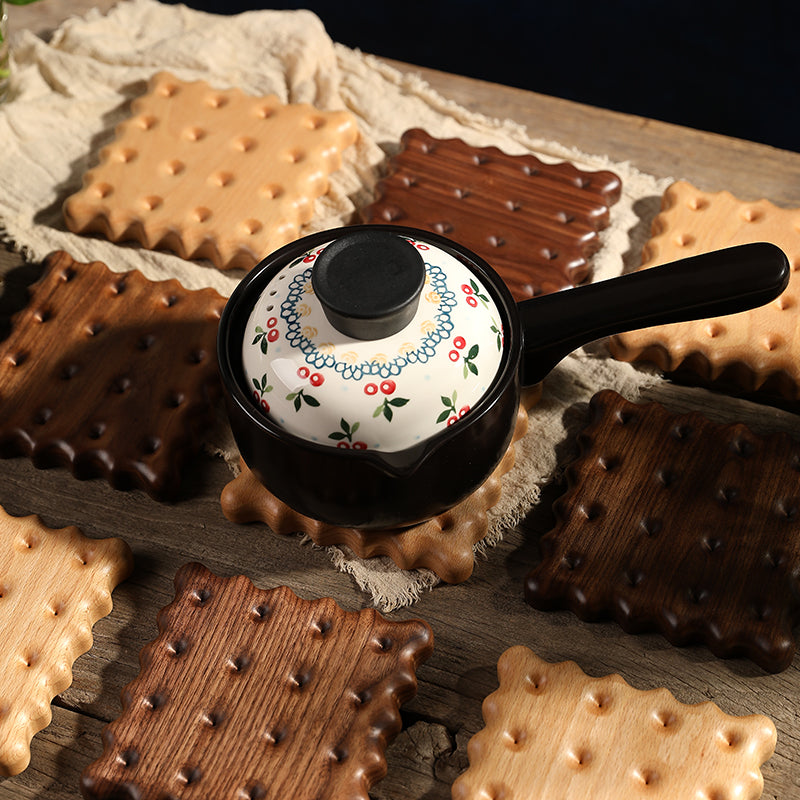 Cookie Solid Wood Trivet (Square)