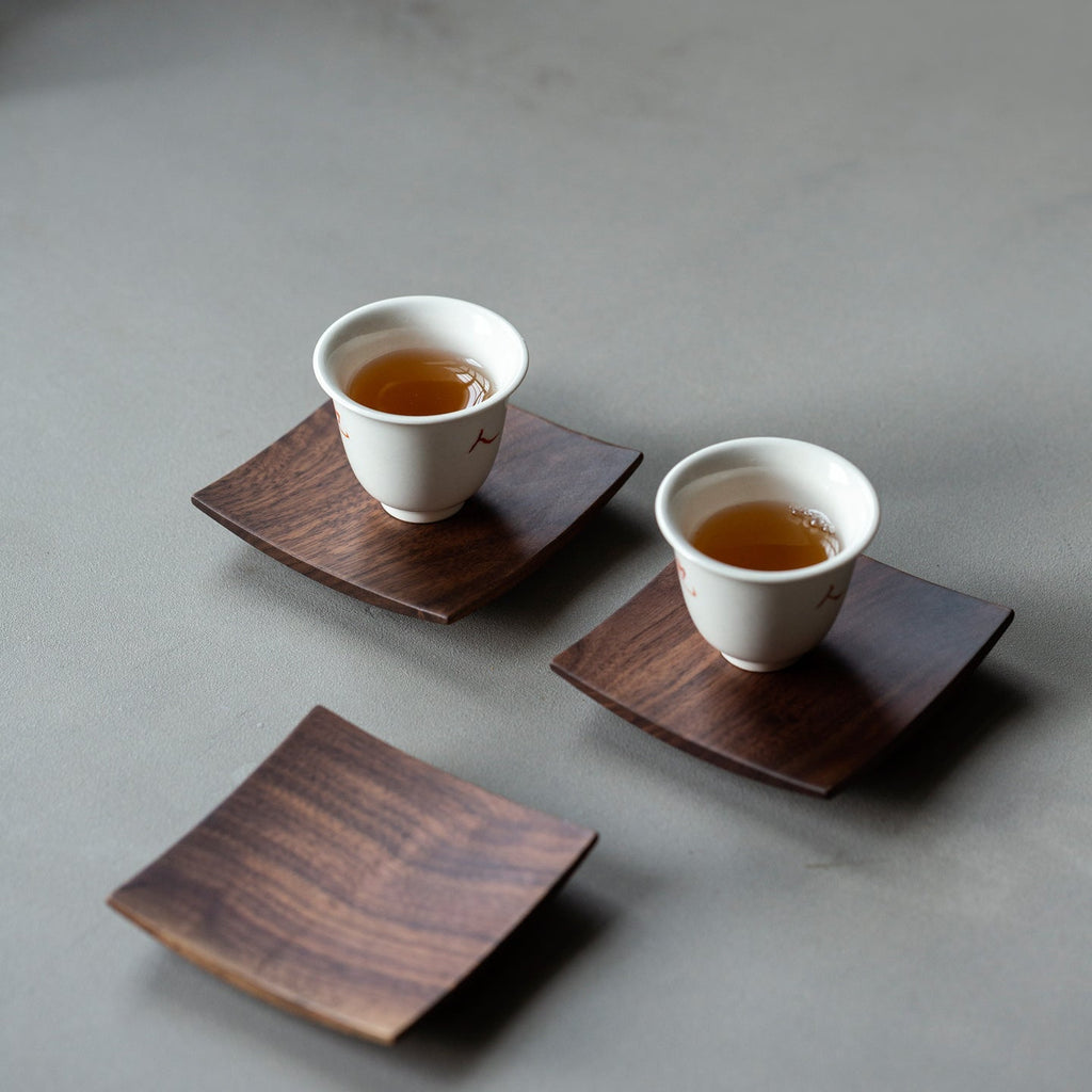 Rishi Walnut Square Coaster Set (6 pcs)