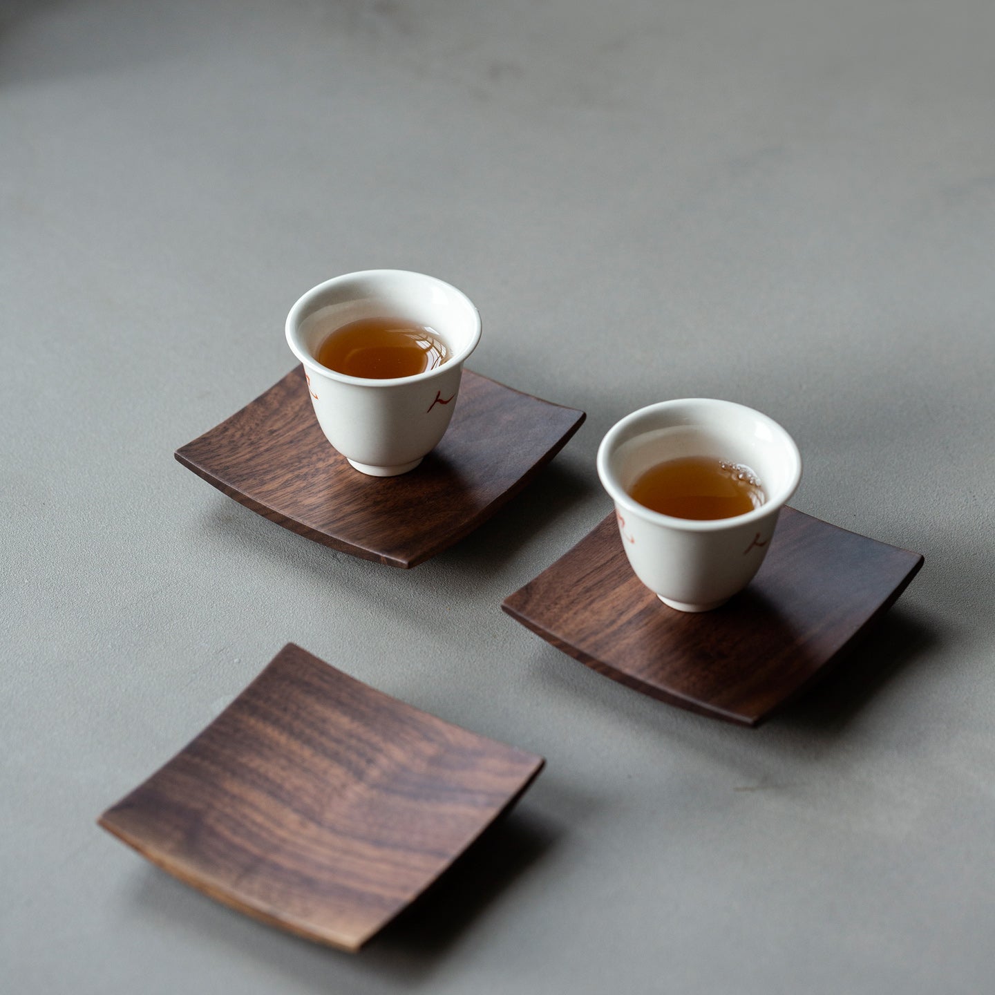 Rishi Walnut Square Coaster Set (6 pcs)