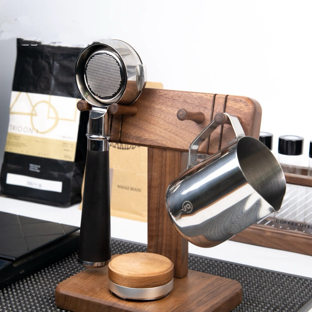 Gason Solid Walnut Coffee Portafilter Stand