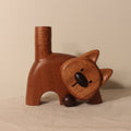 Doggie Natural Wooden Flower Vase