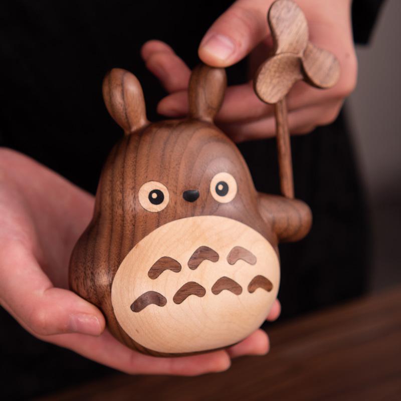 Toto Walnut Ornament with Windmill