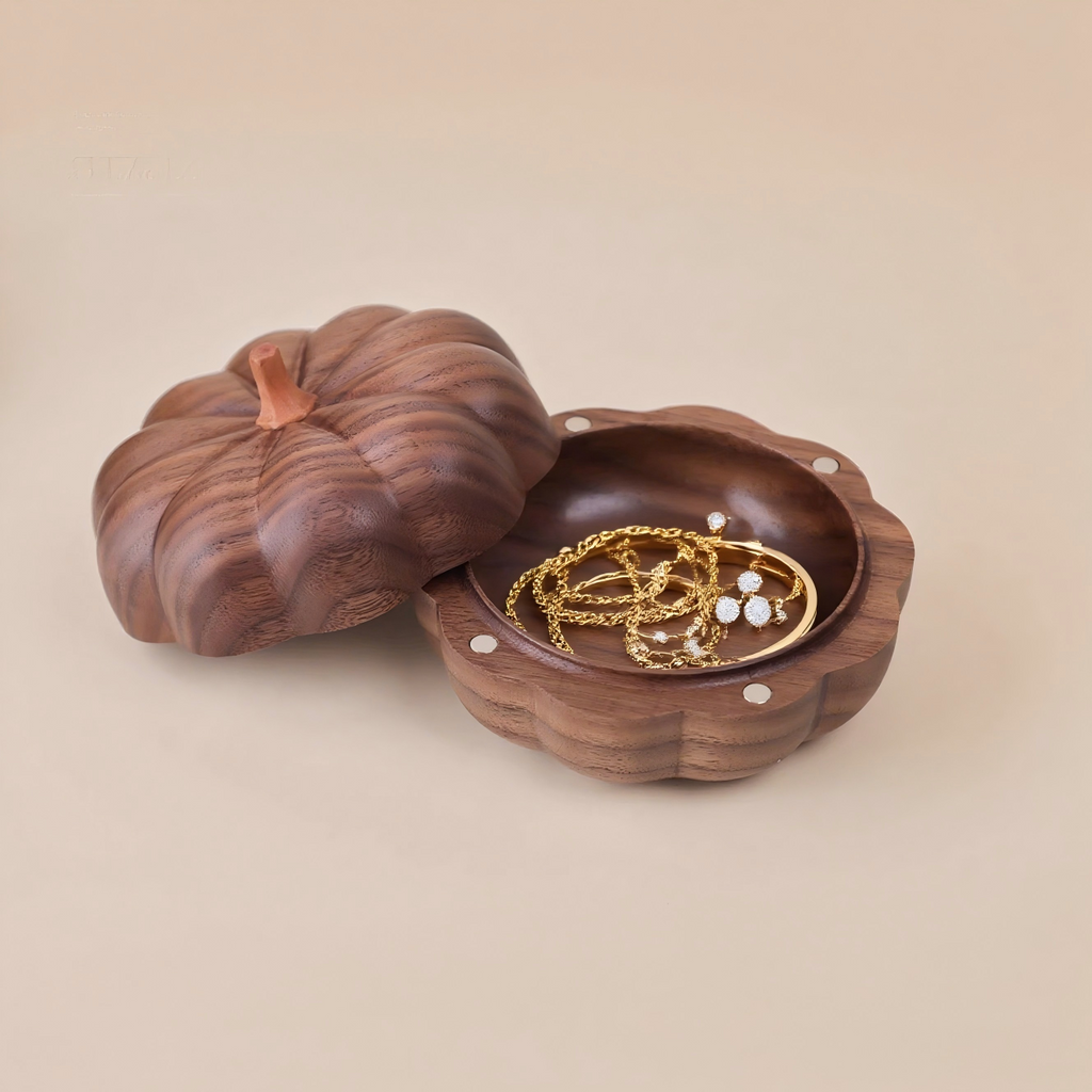 Pumpkin Walnut Jewelry Box
