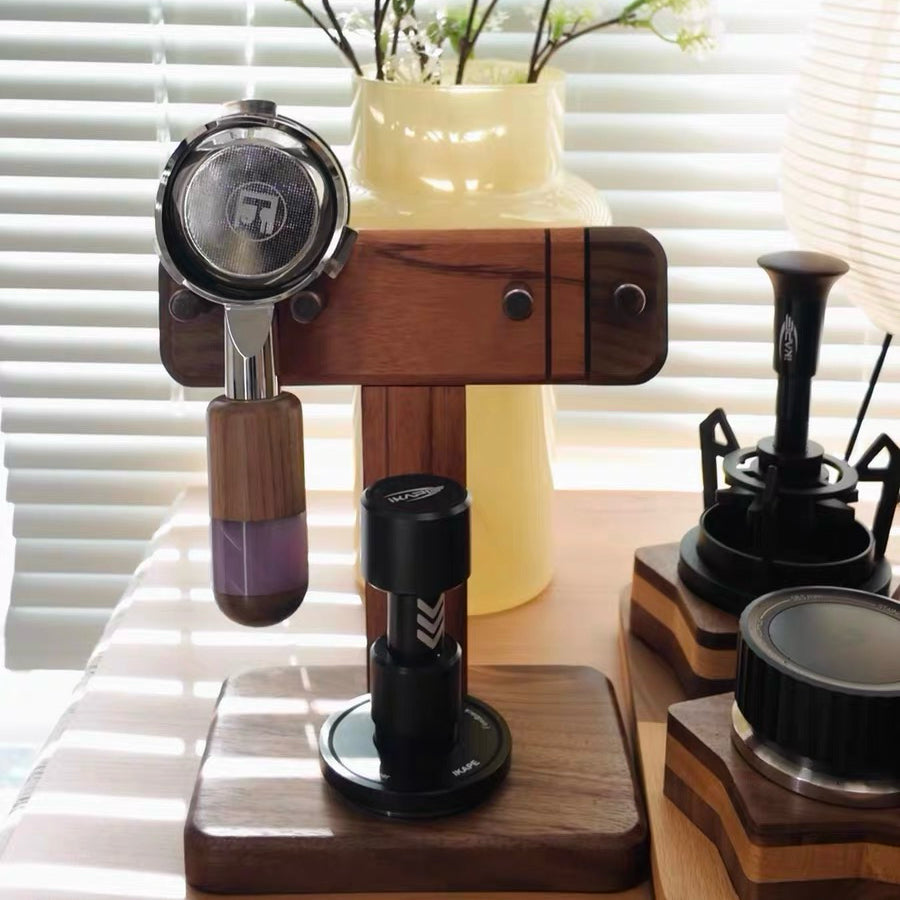 Gason Solid Walnut Coffee Portafilter Stand