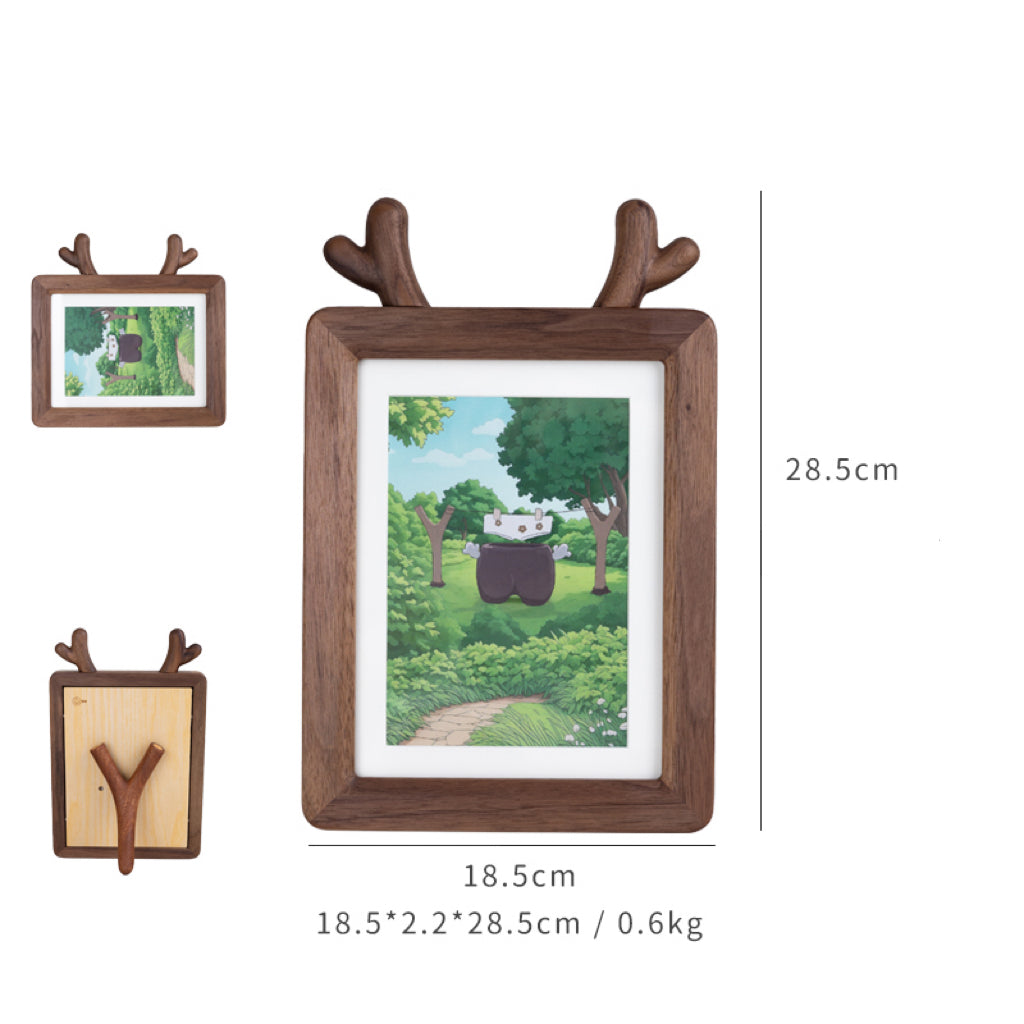 Antler Wooden Photo Frame