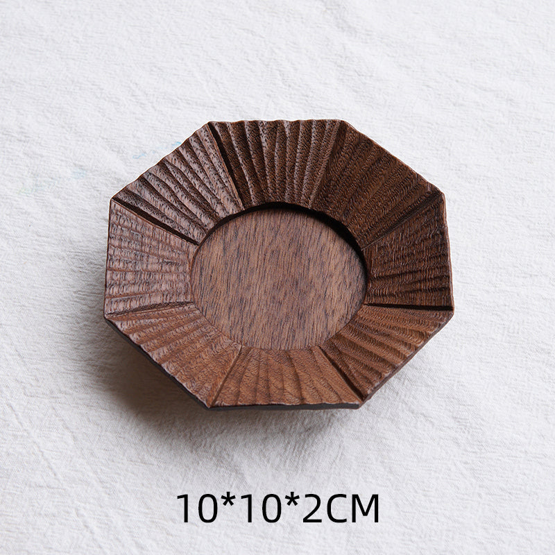 Bloom Handcrafted Floral Wooden Tea Coasters