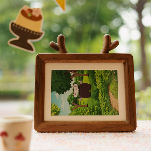 Antler Wooden Photo Frame