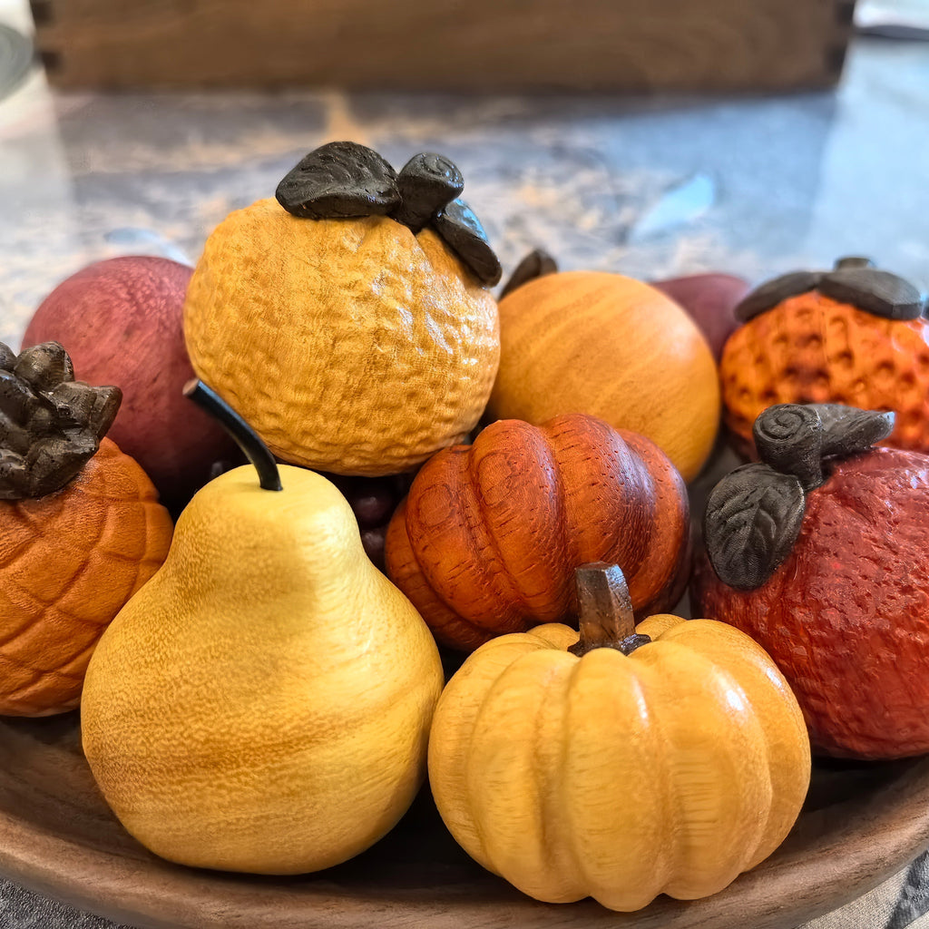 Juicy Wooden Fruit Ornament
