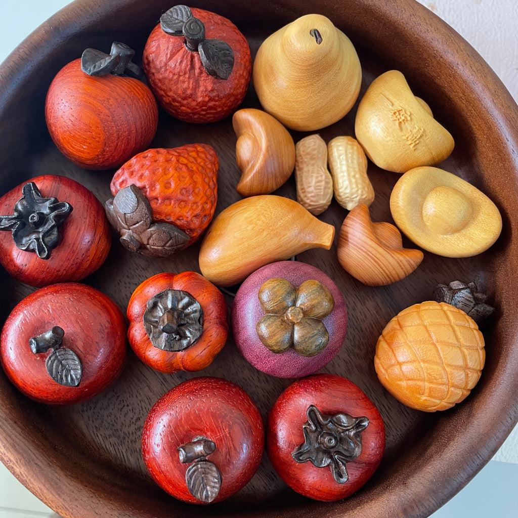 Juicy Wooden Fruit Ornament
