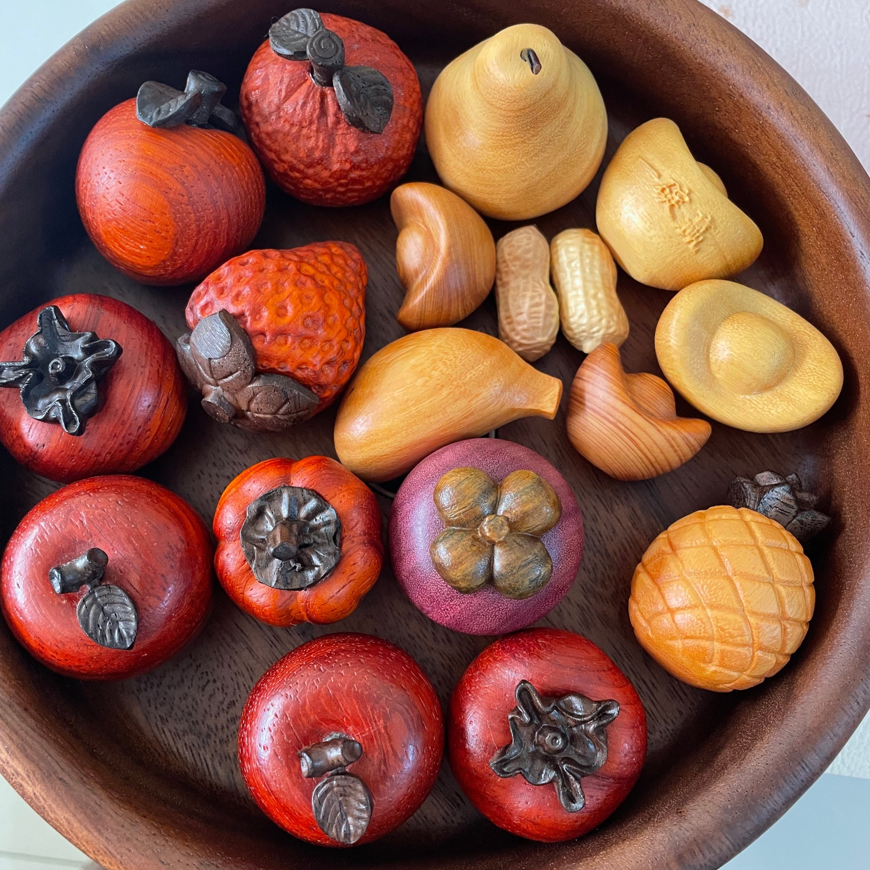 Juicy Wooden Fruit Ornament