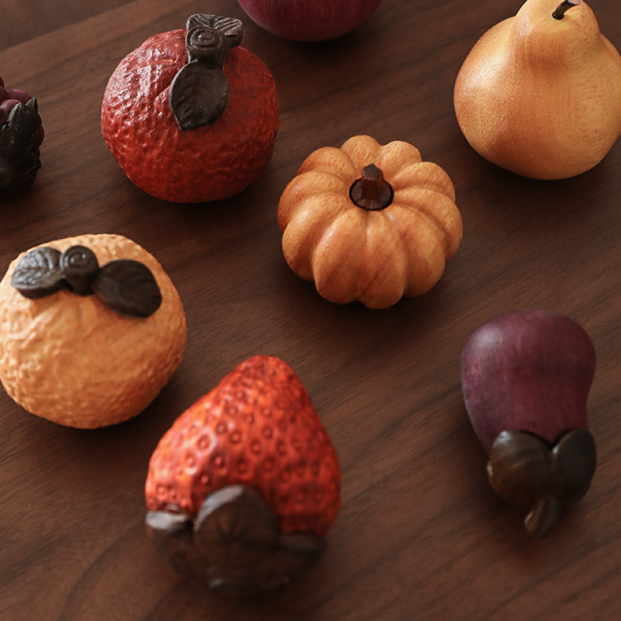Juicy Wooden Fruit Ornament