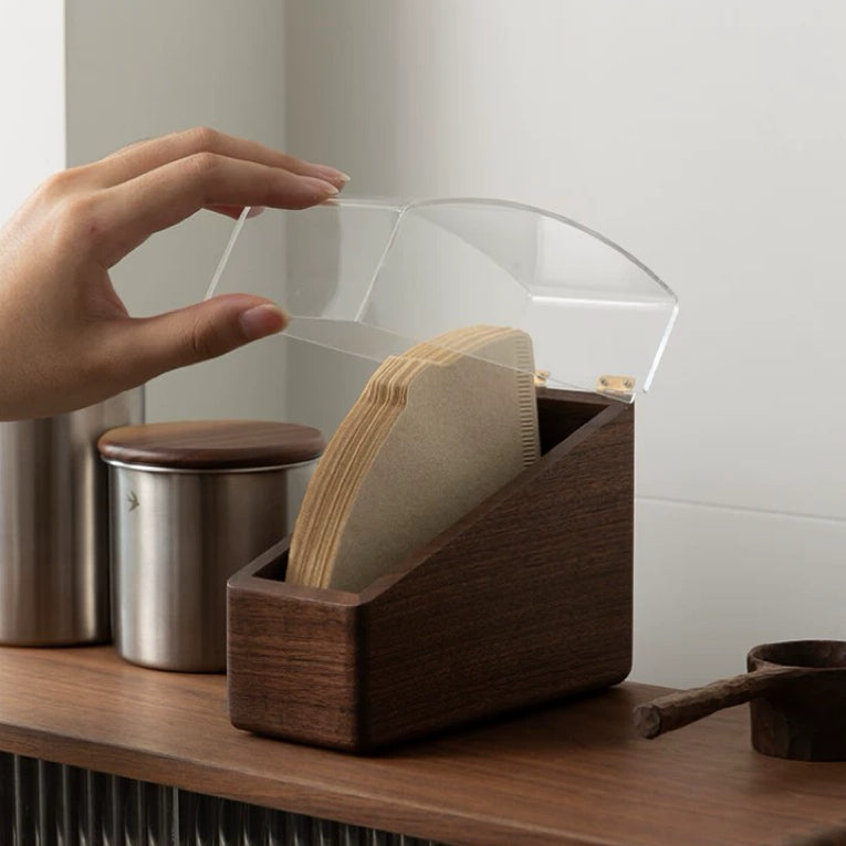 Dustaway Walnut V60 Coffee Filter Paper Holder
