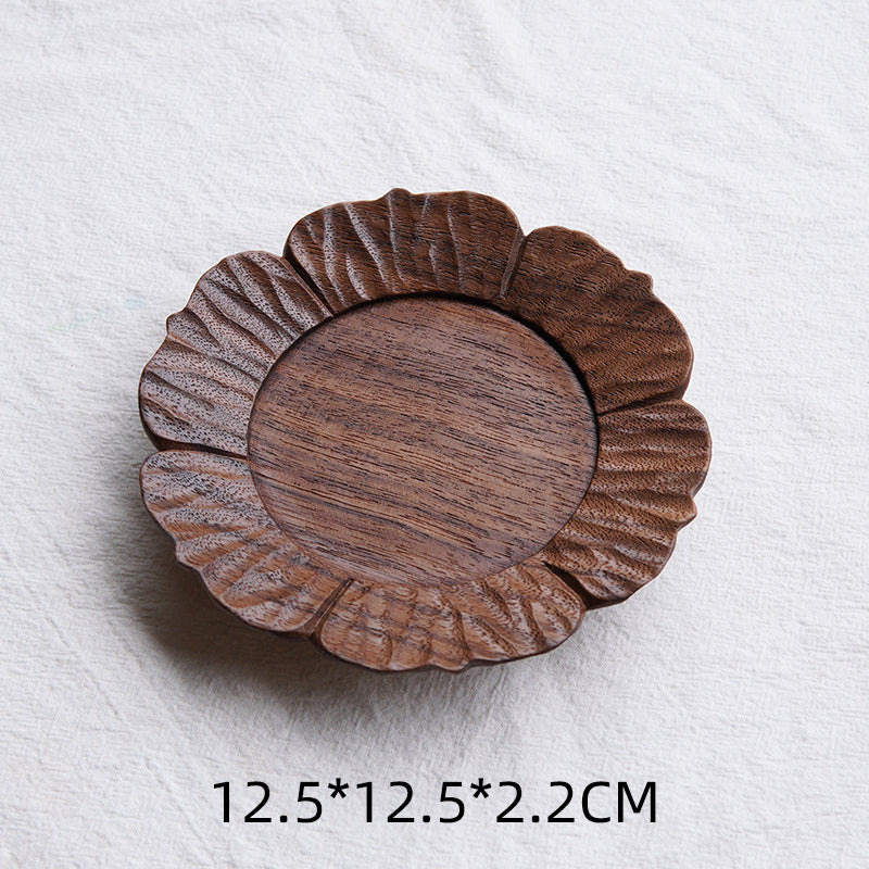 Bloom Handcrafted Floral Wooden Tea Coasters