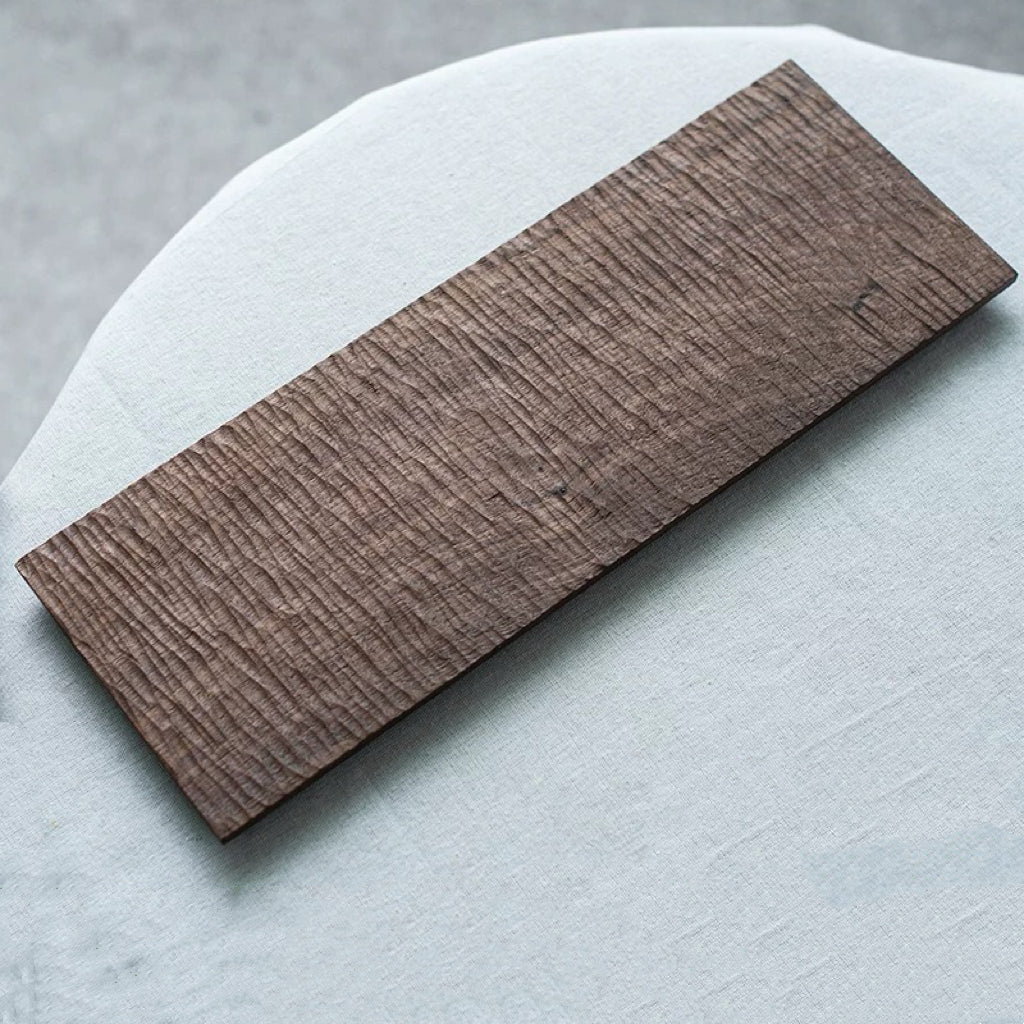 TLine Handcrafted Textured Walnut Tea Tray