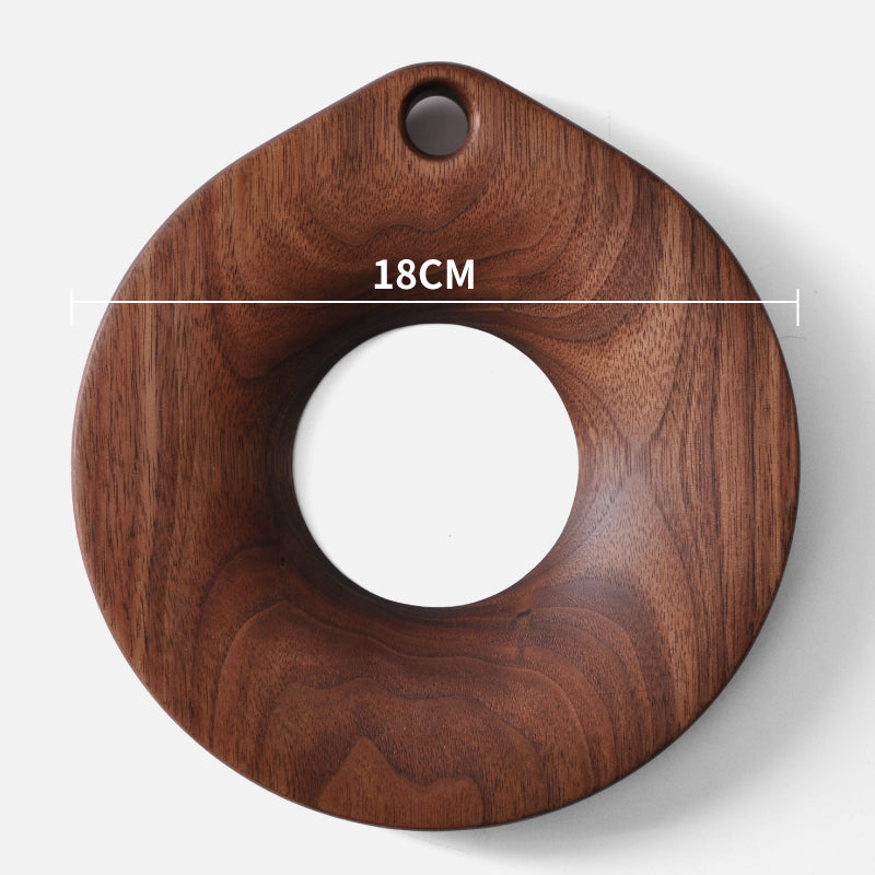 Hollow Minimalist Walnut Wood Trivet