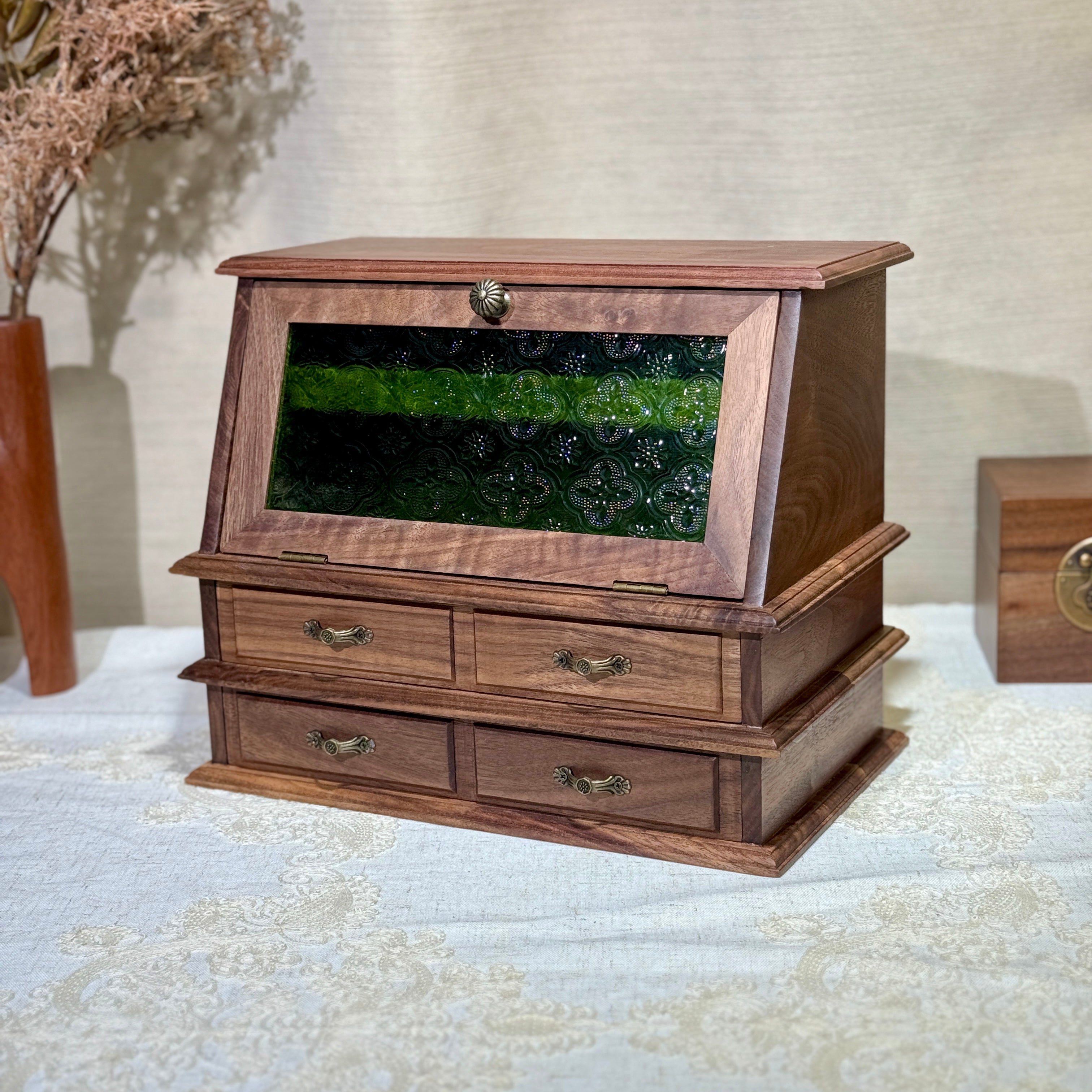 Boudoir Solid Wood Jewelry Cabinet Organizer
