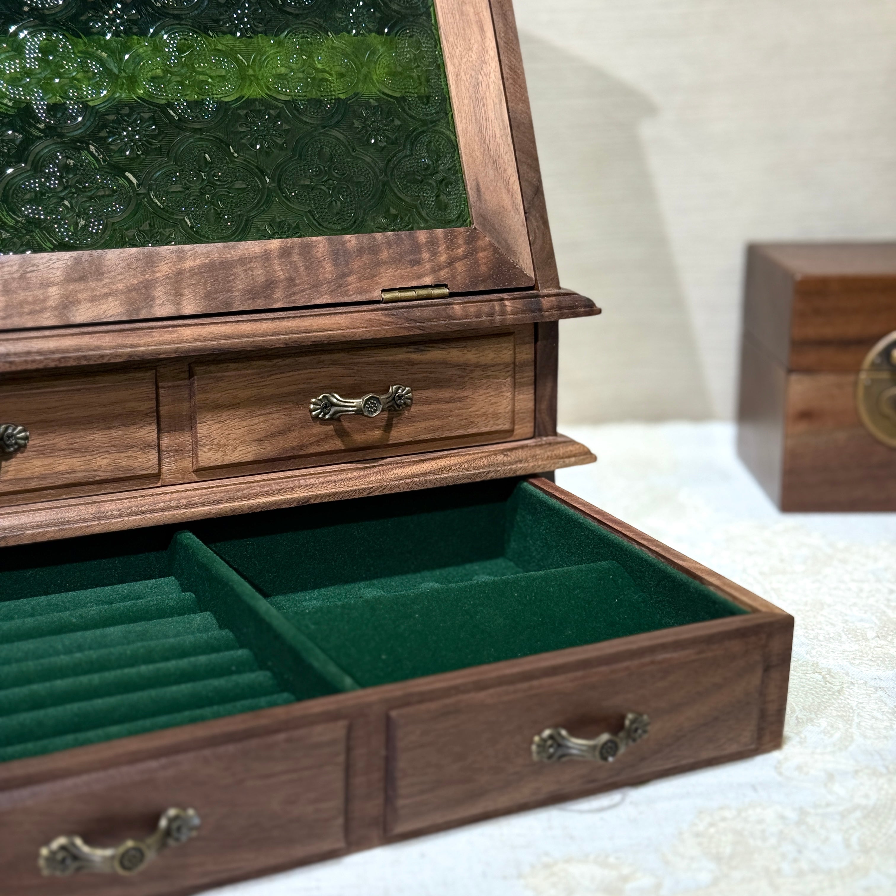 Boudoir Solid Wood Jewelry Cabinet Organizer