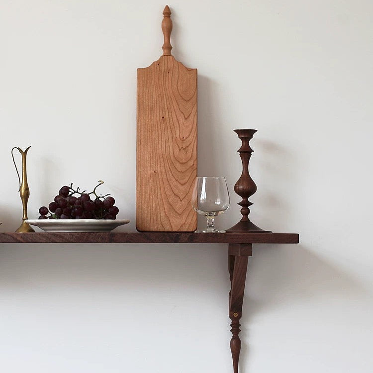 Lucien Solid Walnut Candle Holder