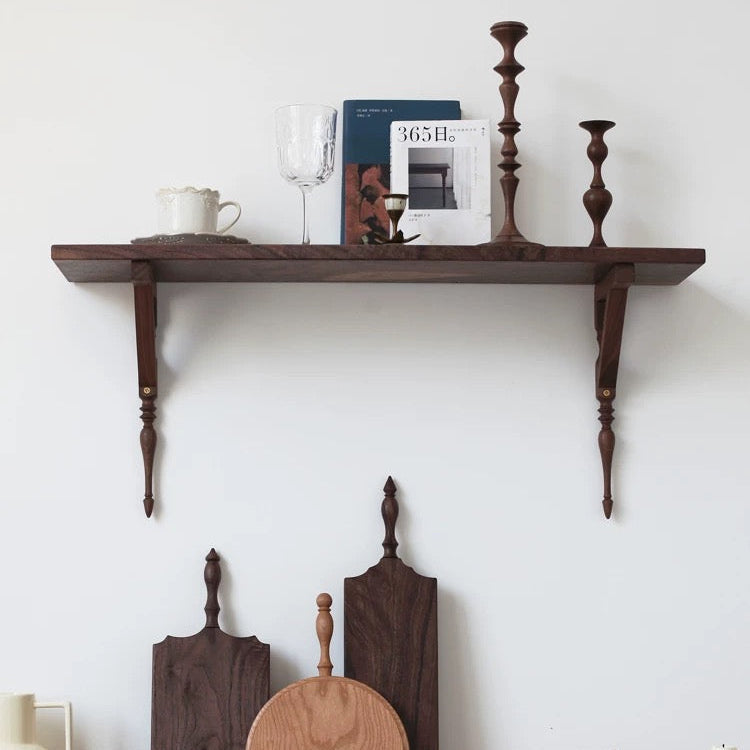 Lucien Solid Walnut Candle Holder