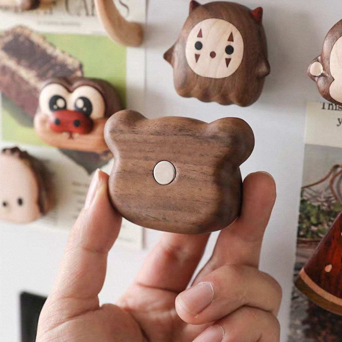 Magfun Animal Wooden Fridge Magnets
