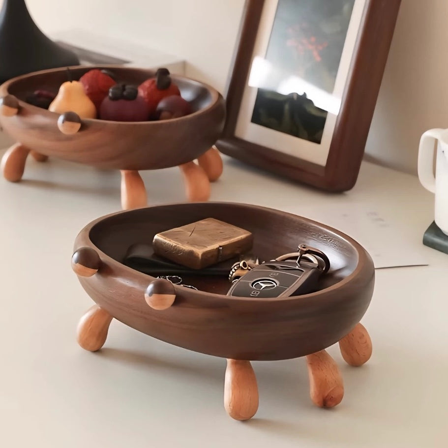 Crab Walnut Catchall Tray