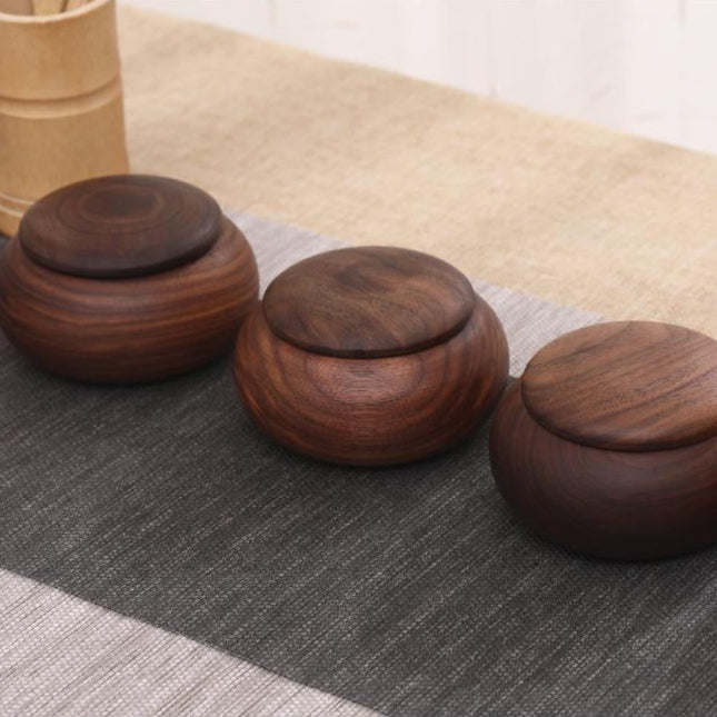 Teacan Walnut Tea Canister