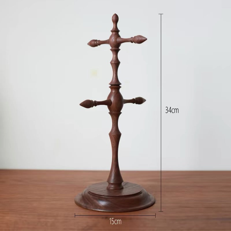 Cedric Solid Walnut Jewelry Display Stand