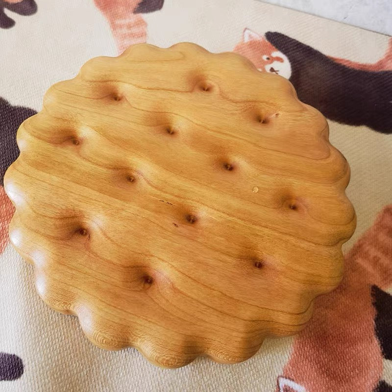 Cookie Solid Wood Trivet (Round)