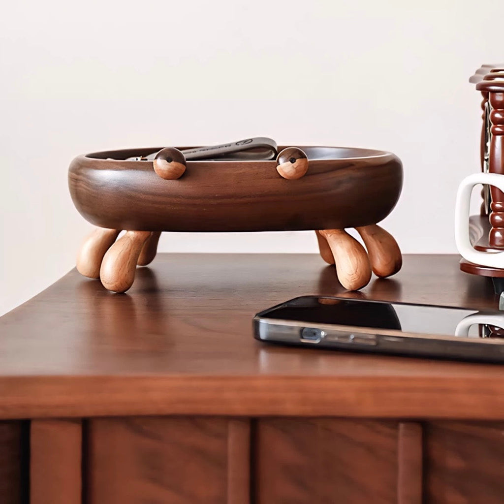 Crab Walnut Catchall Tray
