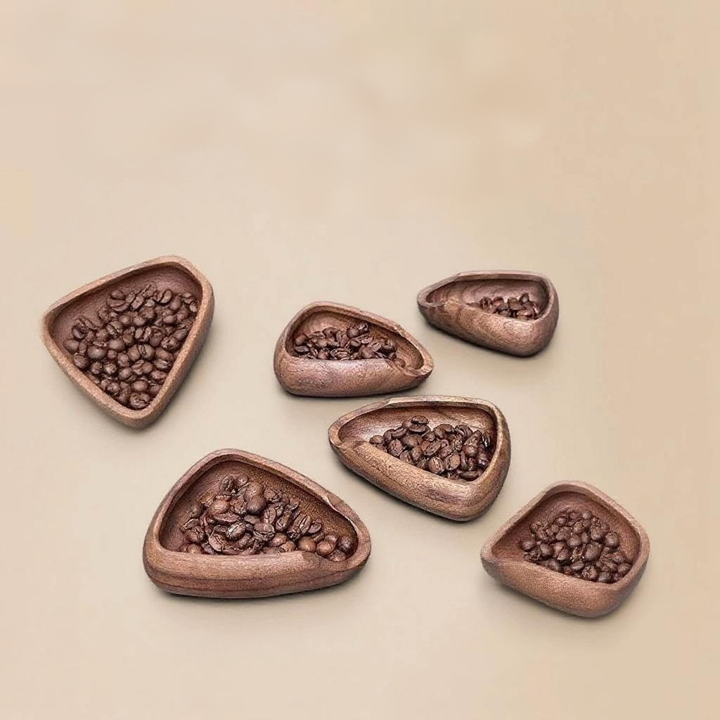 Beango Walnut Coffee Bean Weighing Tray