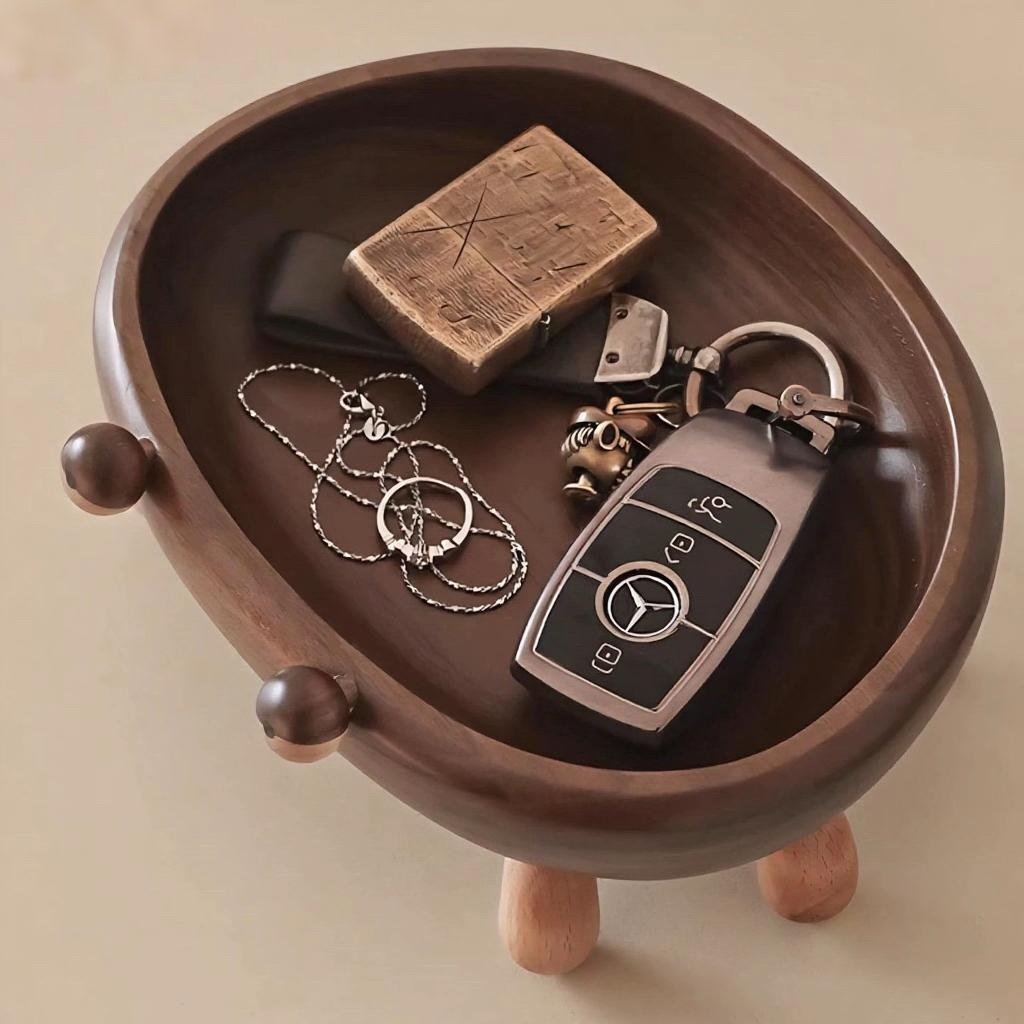 Crab Walnut Catchall Tray