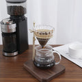 PurePour Walnut Pour-Over Coffee Dripper Stand